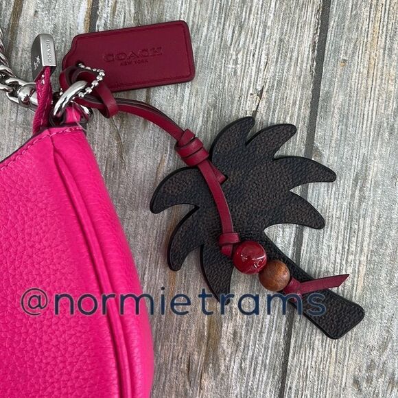 Coach Teri Mini Crossbody Shoulder Bag With Palm Tree Charm Leather - Picture 4 of 8